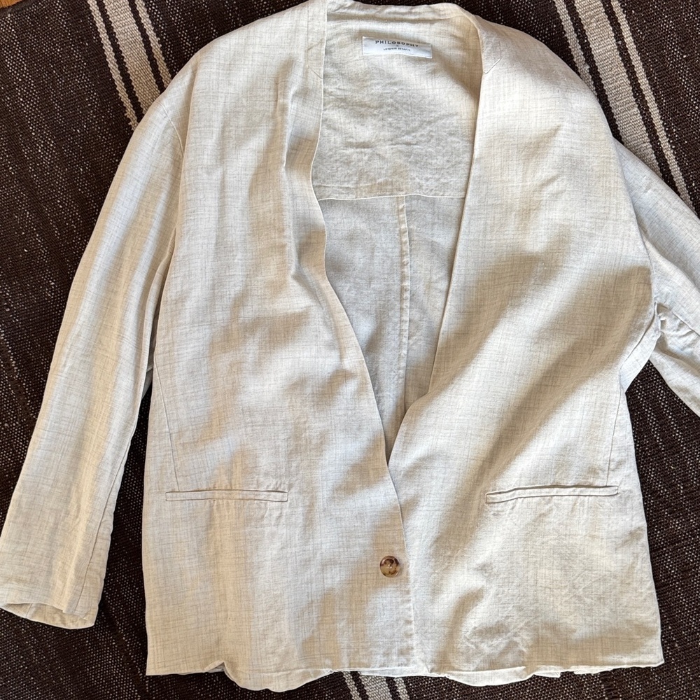 Philosophy di Lorenzo Serafini Beige Blazer